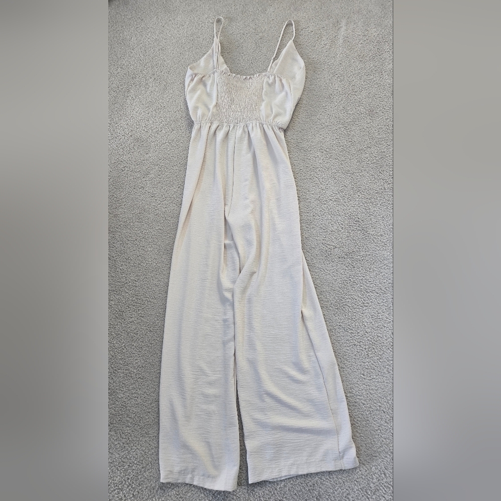 NWOT C Brand Tan Jumpsuit Size 1X - Picture 4 of 8